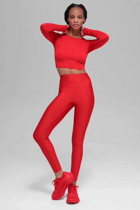 7/8-High-Waist Airlift Legging – Bright Red