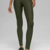 7/8-High-Waist Airlift Legging – Green Olive