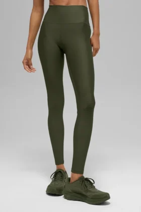 7/8-High-Waist Airlift Legging – Green Olive