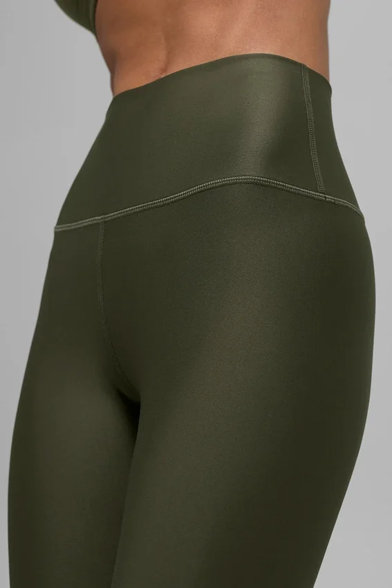 7/8-High-Waist Airlift Legging – Green Olive