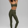 7/8-High-Waist Airlift Legging – Green Olive