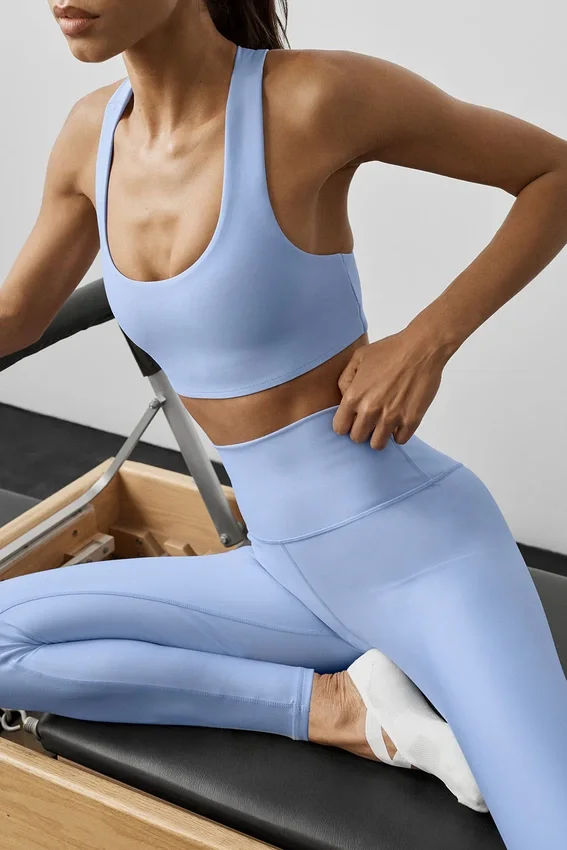 7/8-High-Waist Airlift Legging – Light Provence Blue