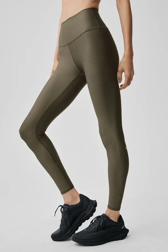 7/8-High-Waist Airlift Legging – Olive Tree