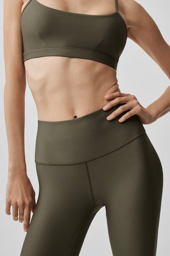 7/8-High-Waist Airlift Legging – Olive Tree