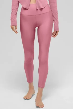 7/8-High-Waist Airlift Legging – Pink Wild Rose