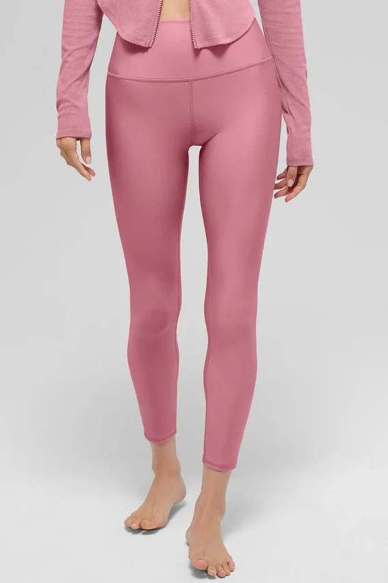 7/8-High-Waist Airlift Legging – Pink Wild Rose