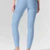 7/8-High-Waist Airlift Legging – Seashell Blue