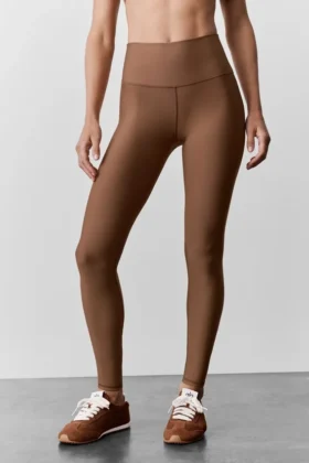 7/8-High-Waist Airlift Legging – Sun Kissed Brown