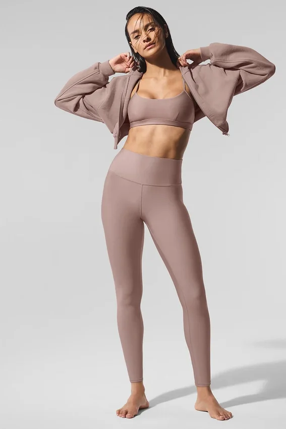 7/8-High-Waist Airlift Legging – Taupe
