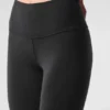 7/8-Lange High-Waist Airbrush-Leggings – Schwarz
