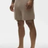 7" Baumwoll-Kaschmir-Shorts „Ever Soft“ – Gravel