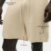 7" Baumwoll-Kaschmir-Shorts „Ever Soft“ – Sandy Beige