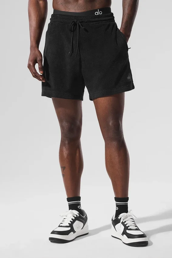 7" Coastal Terry Shorts – Schwarz