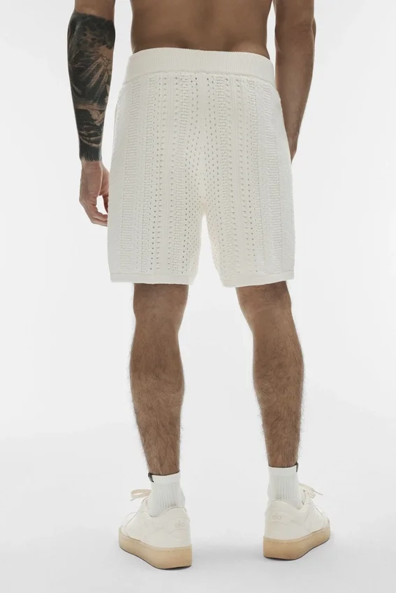 7" Coastline Knit Shorts – Elfenbein