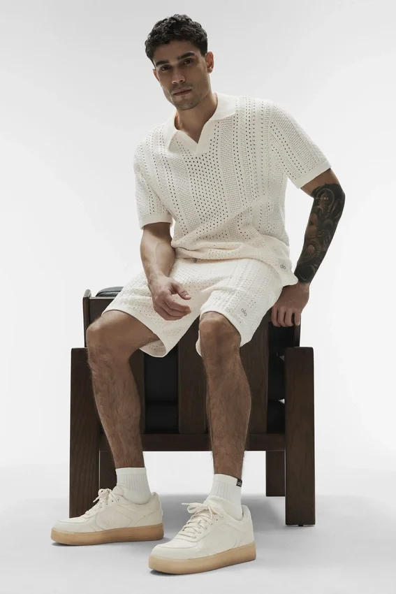 7" Coastline Knit Shorts – Elfenbein