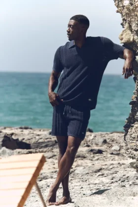 7" Coastline Knit Shorts – Marineblau
