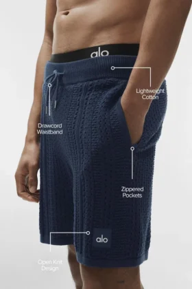 7″ Coastline Knit Shorts – Marineblau