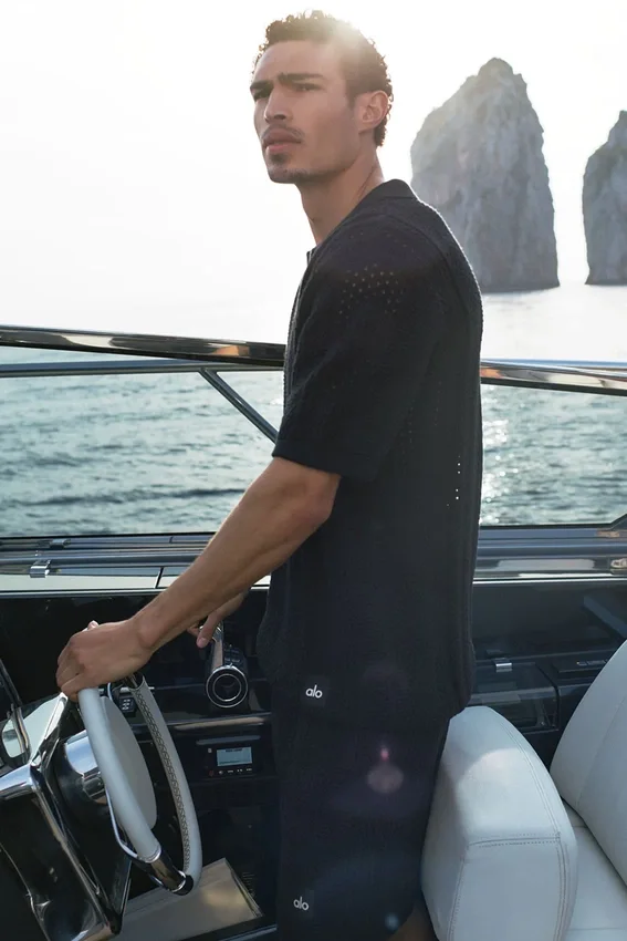 7" Coastline Knit Shorts – Schwarz