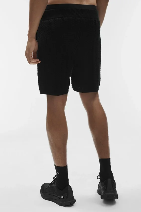 7" Coastline Knit Shorts – Schwarz
