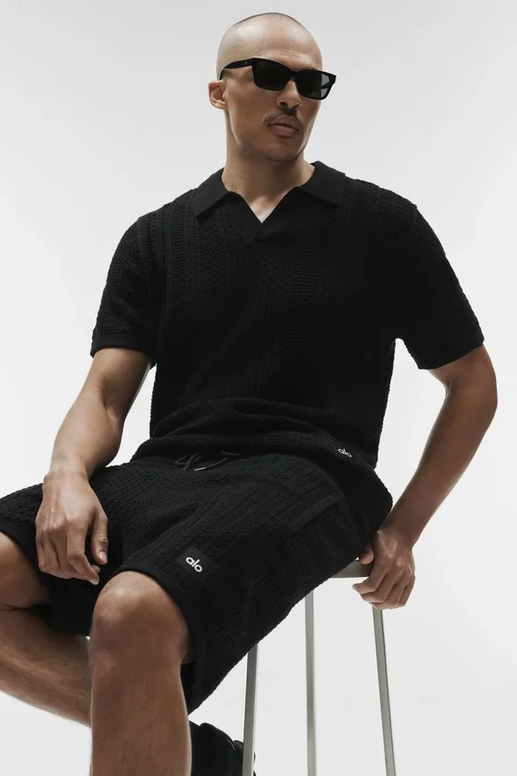 7" Coastline Knit Shorts – Schwarz