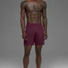 7" Conquer React Performance Shorts – Burgunderrot
