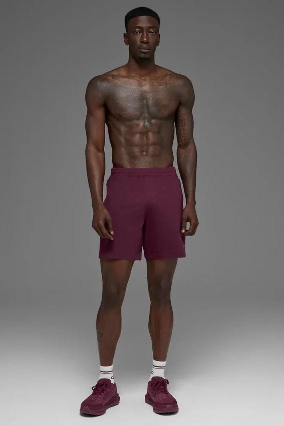 7" Conquer React Performance Shorts – Burgunderrot
