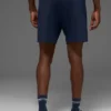 7" Conquer React Performance-Shorts – Marineblau