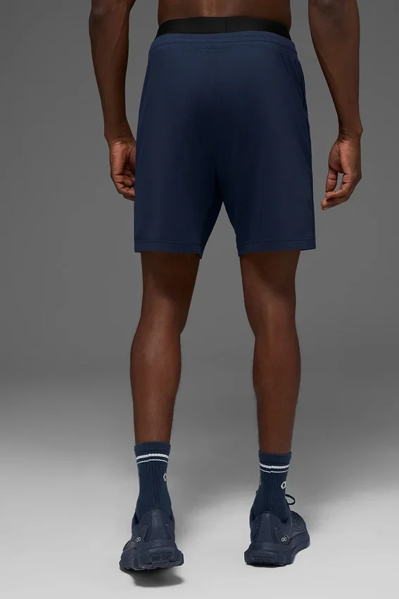 7" Conquer React Performance-Shorts – Marineblau