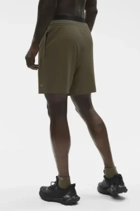 7″ Conquer React Performance Shorts – Olive Tree