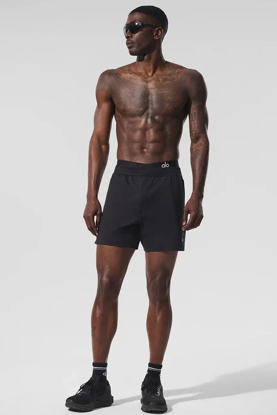 7" Conquer React Performance-Shorts – Schwarz