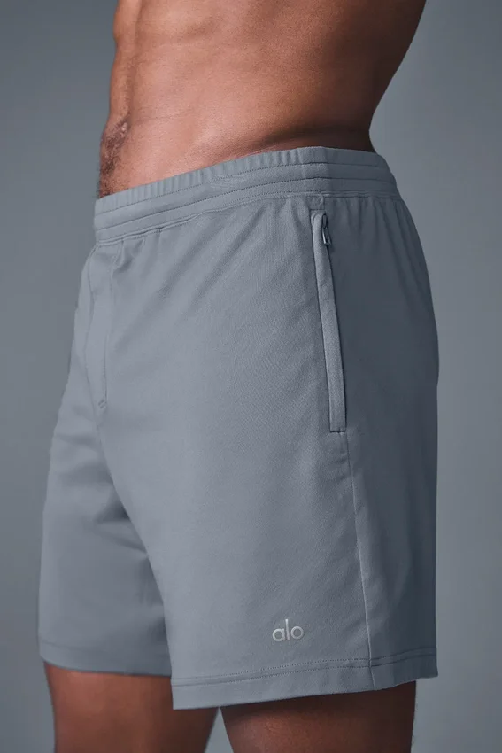 7" Conquer React Performance-Shorts – Stahlgrau