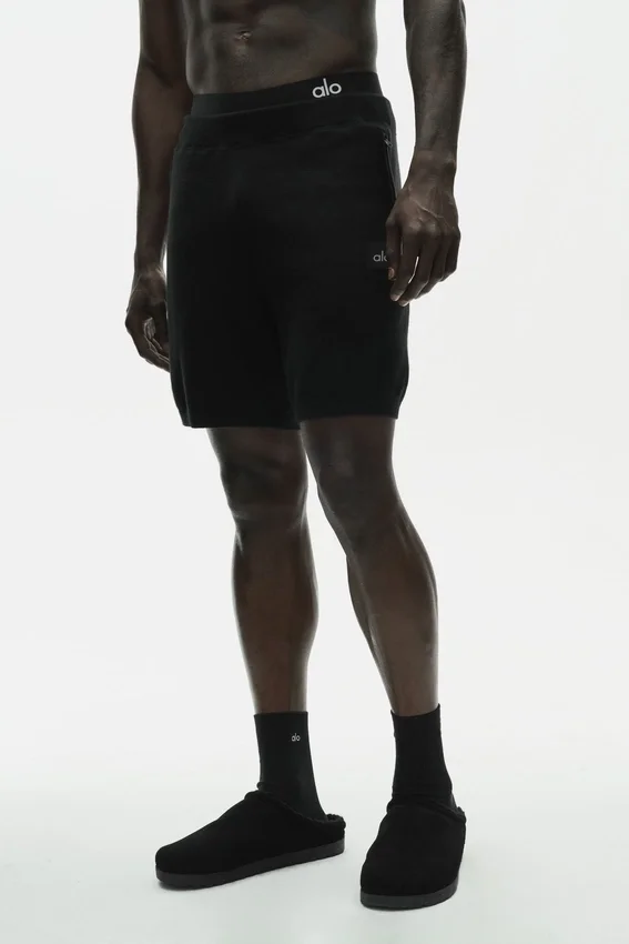7" „Cotton Cashmere Ever Soft“-Shorts – Schwarz