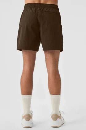 7″ Crinkle-Nylon-Excursion-Cargo-Shorts – Espresso