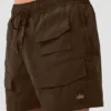 7" Crinkle-Nylon-Excursion-Cargo-Shorts – Espresso