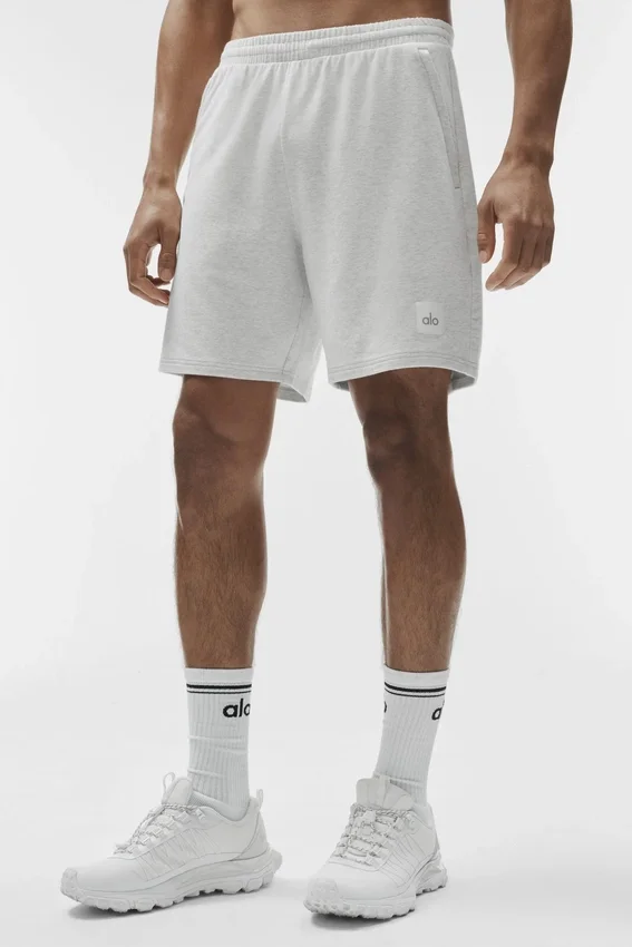 7" Double Take Shorts – White Heather