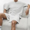 7" Double Take Shorts – White Heather