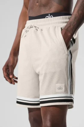 7″ Key Mesh Basketball-Shorts – Bone