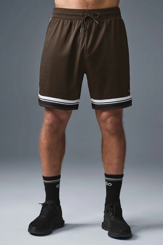 7" Key Mesh Basketball-Shorts – Espresso