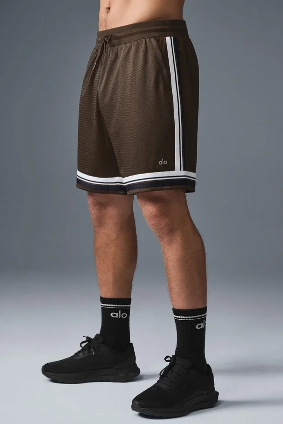 7" Key Mesh Basketball-Shorts – Espresso