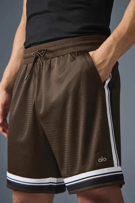 7" Key Mesh Basketball-Shorts – Espresso