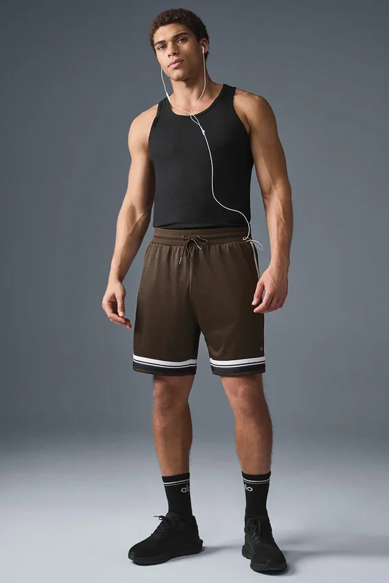 7" Key Mesh Basketball-Shorts – Espresso