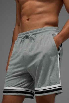 7″ Key Mesh Basketball-Shorts – Lunar Grey