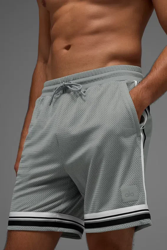 7" Key Mesh Basketball-Shorts – Lunar Grey