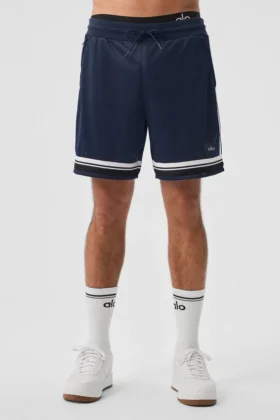 7" Key Mesh Basketball-Shorts – Marineblau