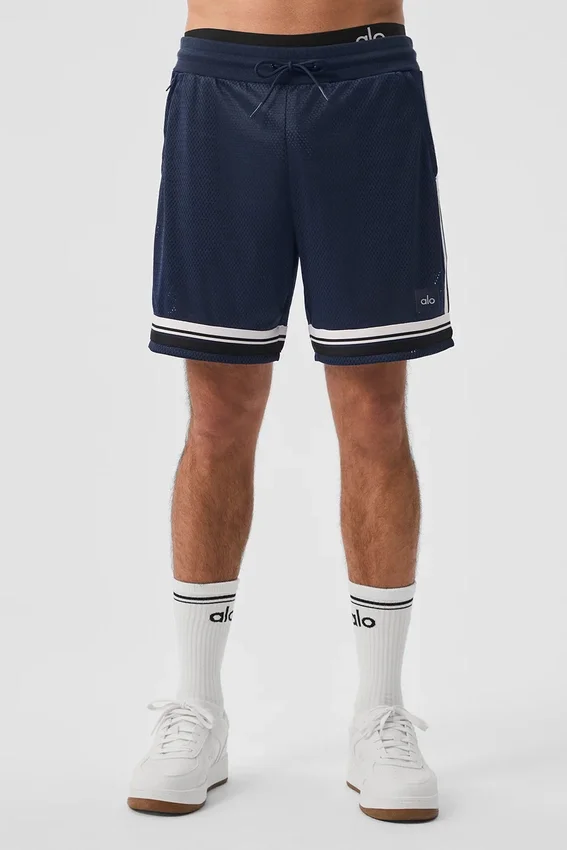7" Key Mesh Basketball-Shorts – Marineblau