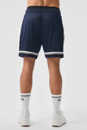 7″ Key Mesh Basketball-Shorts – Marineblau