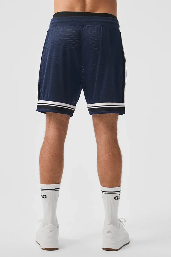 7" Key Mesh Basketball-Shorts – Marineblau