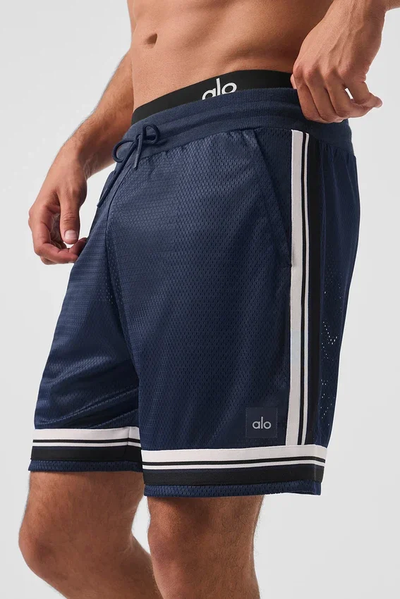 7" Key Mesh Basketball-Shorts – Marineblau