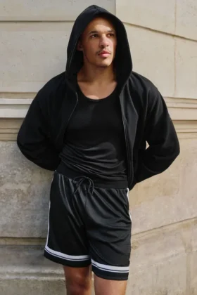 7" Key Mesh Basketball-Shorts – Schwarz