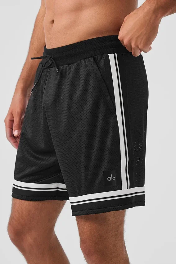 7" Key Mesh Basketball-Shorts – Schwarz